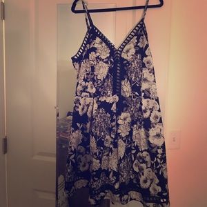 Floral cutout dress