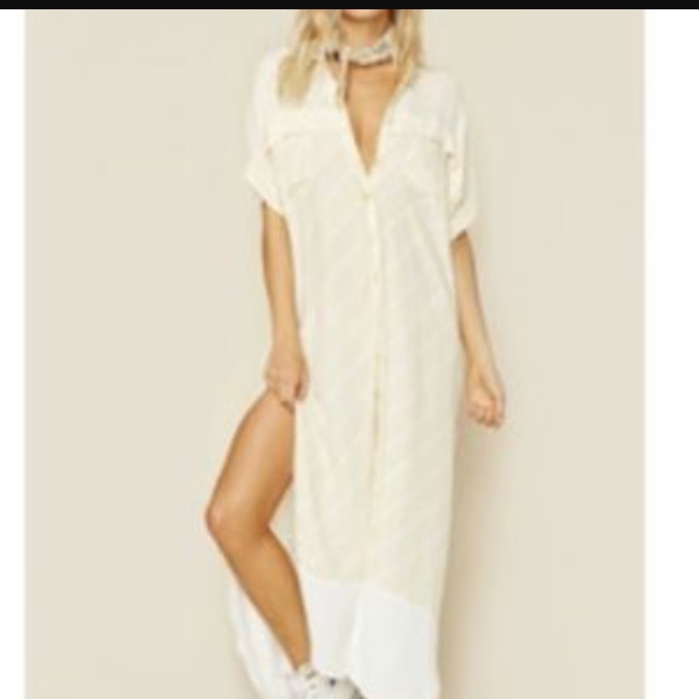 💛Faithful the brand maxi shirt dress gorgeous