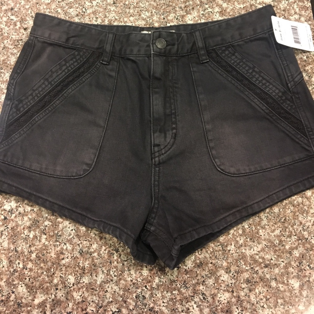 Free People Black Shorts