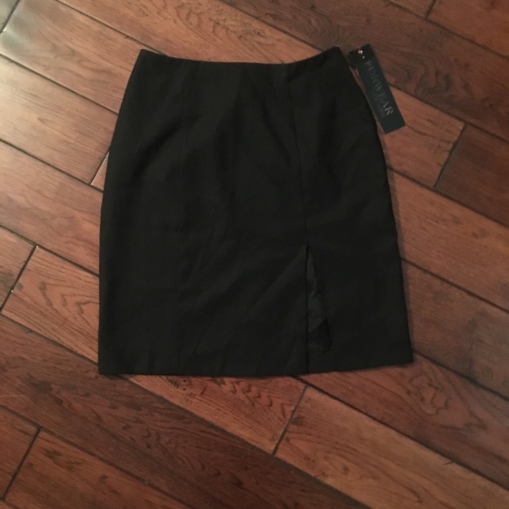 Forwear New York black dress skirt with slit NWT