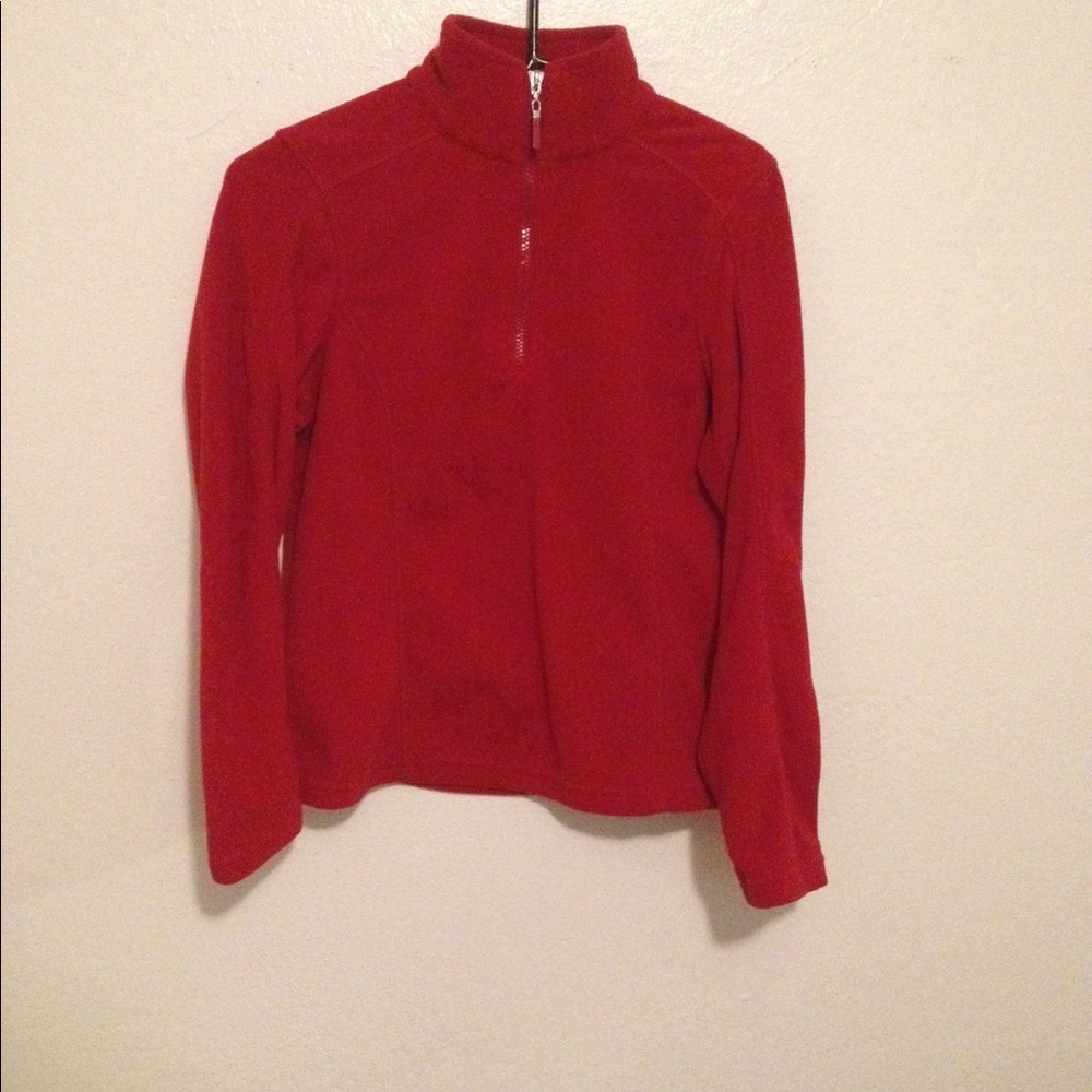 Red Fleece Pullover