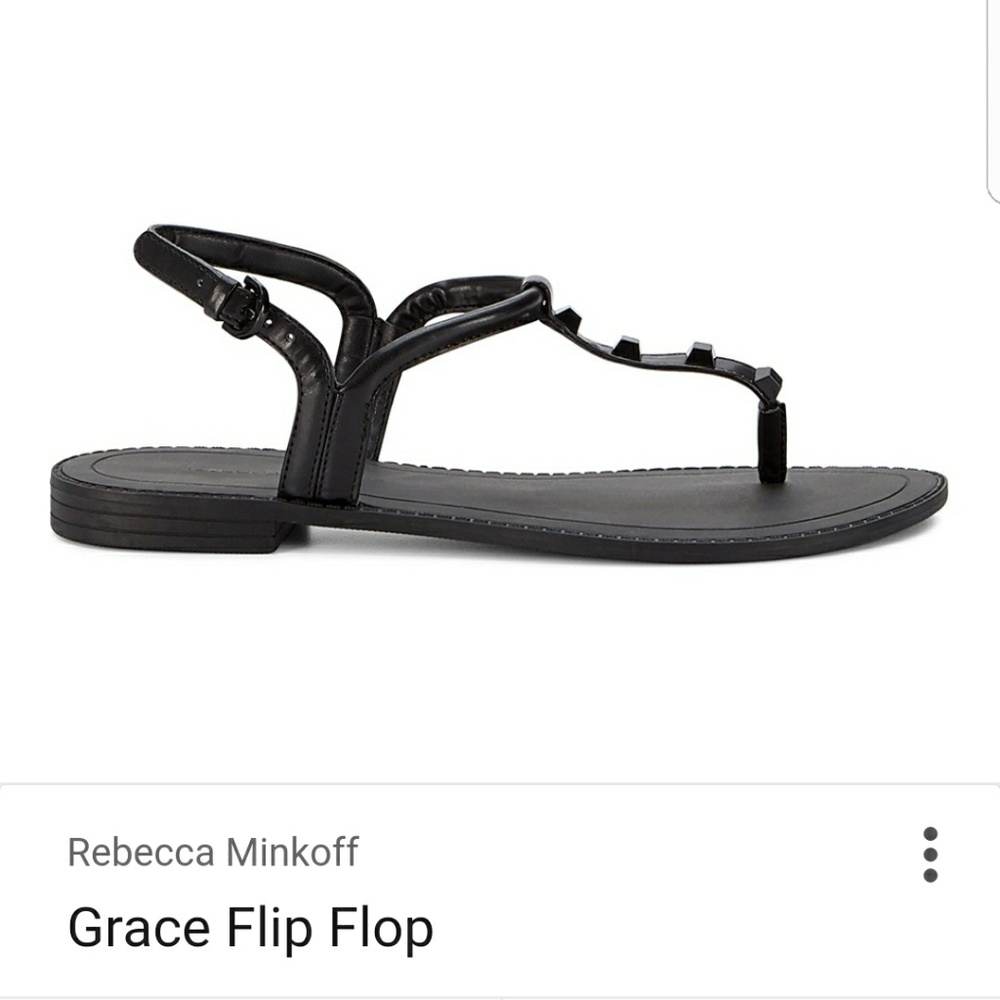 Rebecca Minkoff Grace T-strap studded sandals 8.5M