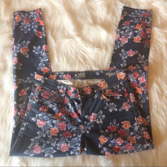 πHPπFloral Garden Thompson Skinny Mid Rise Jeans - Picture 3 of 8