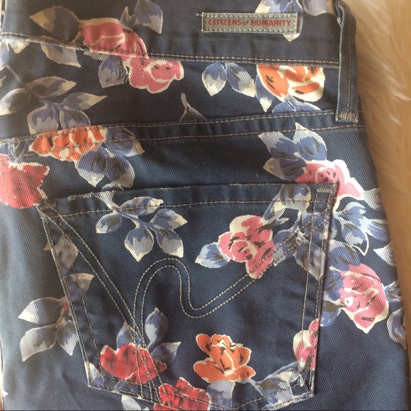 πHPπFloral Garden Thompson Skinny Mid Rise Jeans - Picture 4 of 8