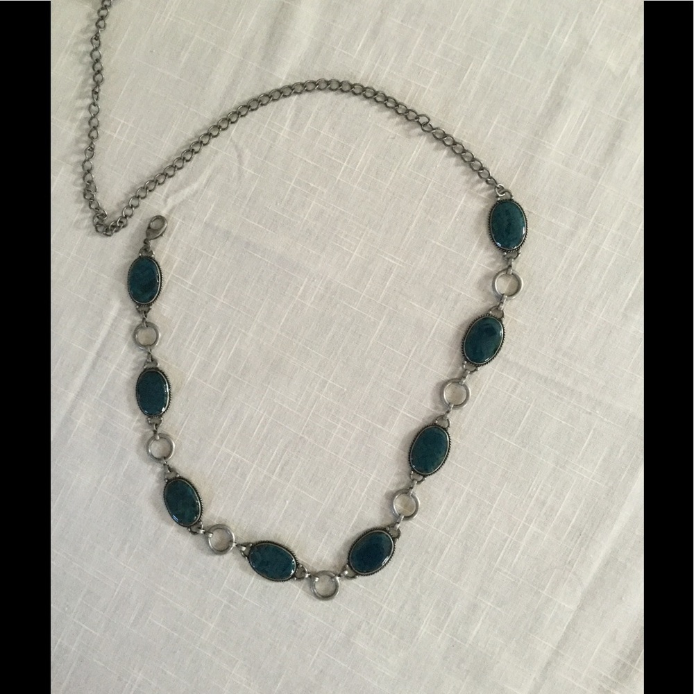 Beautiful jeweled chain belt