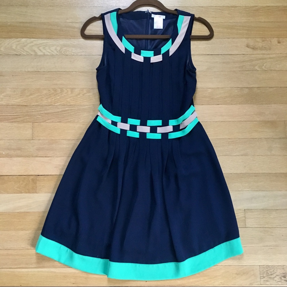 NWOT Esley navy blue dress