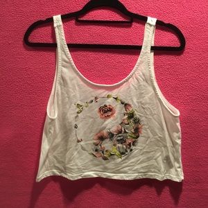 Volcom Floral Peace Sign Crop Top
