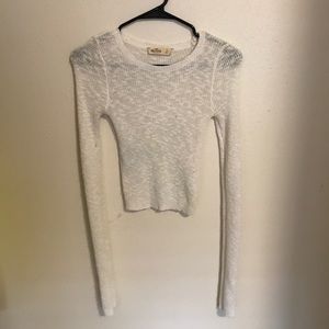 Hollister knitted crop long sleeve