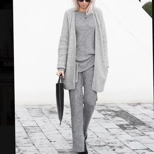 Gray cardigan