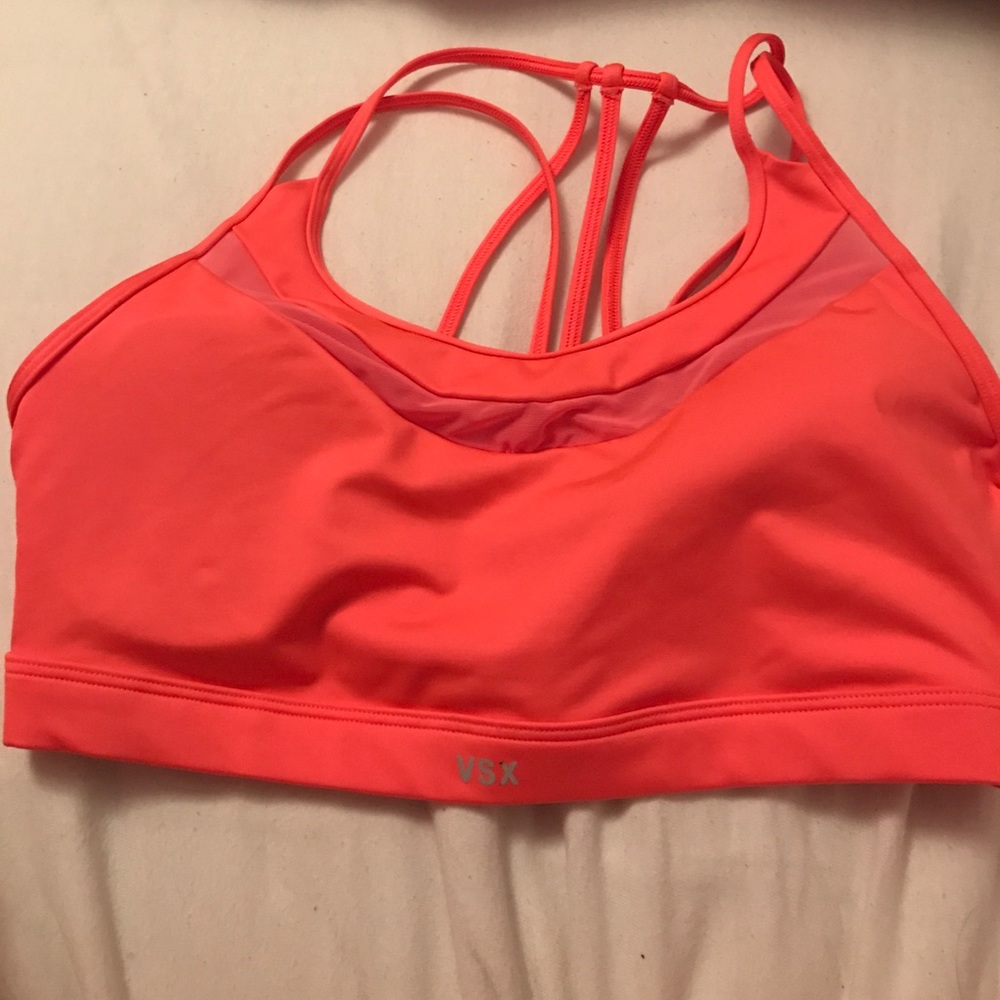 Victoria's Secret Bright Coral Sports Bra