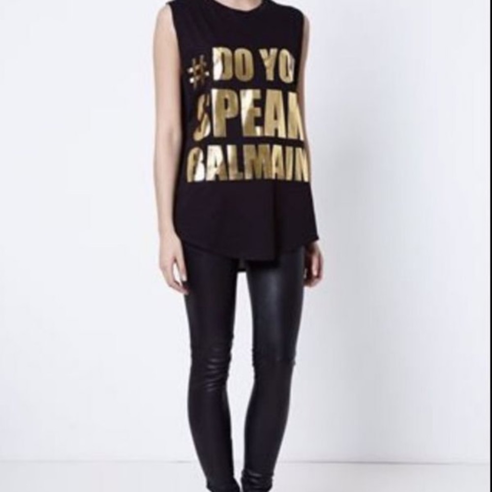 SOLD- Authentic Balmain Tank Top