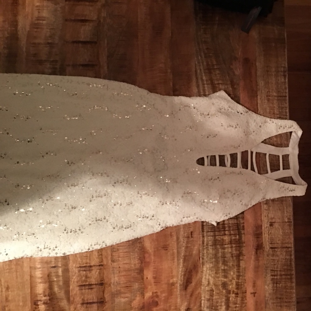 Beautiful cream / gold sequins dress