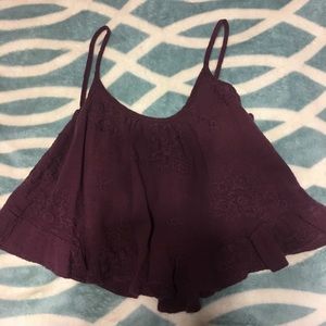 Embroidered Crop Top
