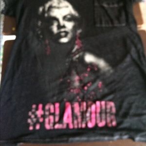 Women's top Marilyn photo size medium gray color