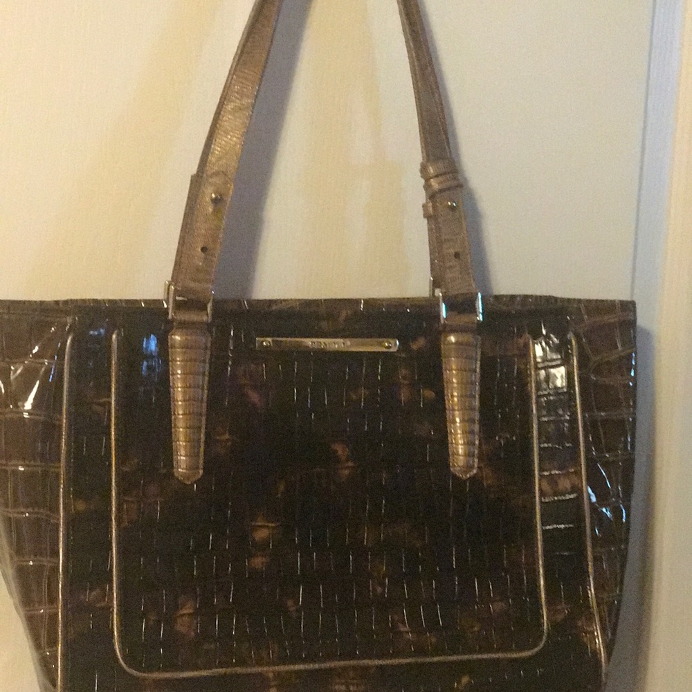 Shiny Brahmin brown purse!!