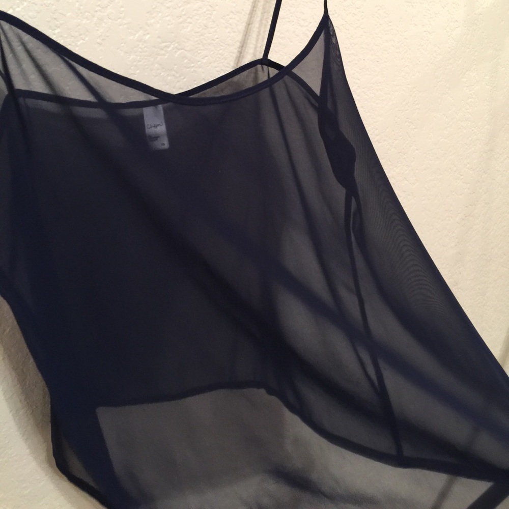Chiffon navy tank - Picture 2 of 2