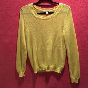 F21 Yellow Knit Sweater