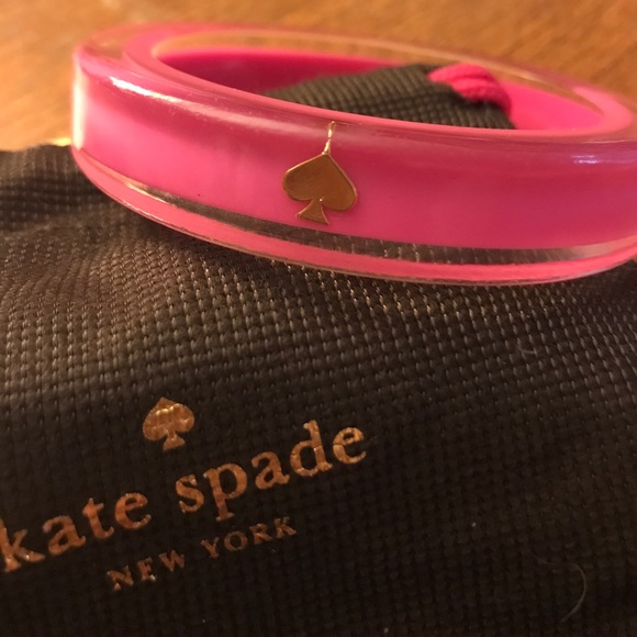 Kate spade lacquered bangle:pink - Picture 1 of 1
