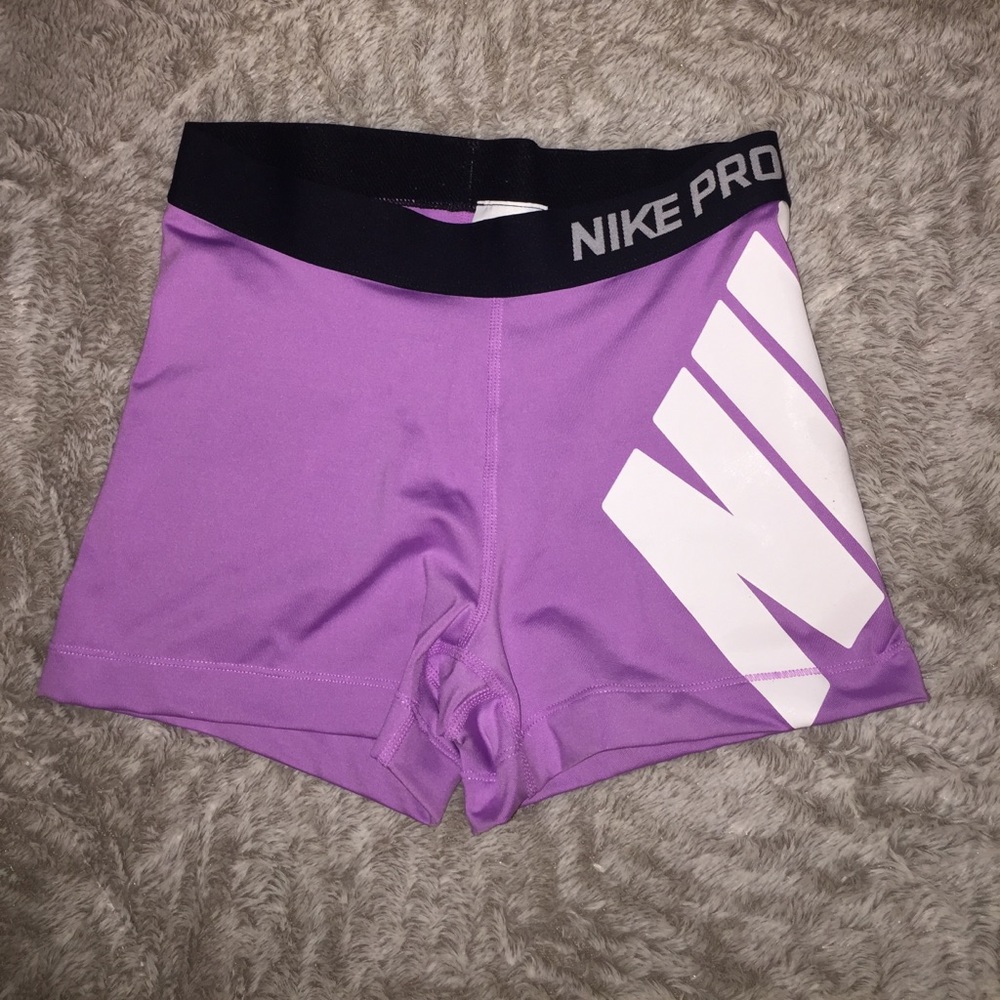 Light purple Nike spandex shorts
