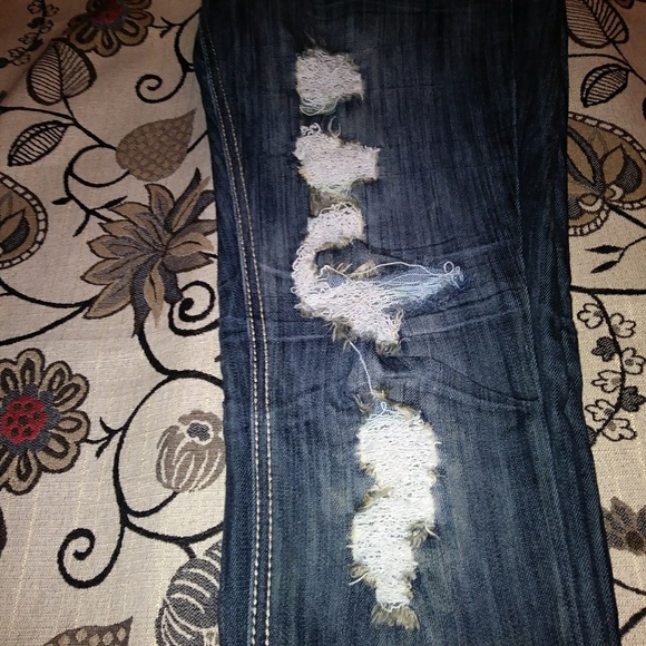 SOLD π Distressed Jeans π - Picture 3 of 3