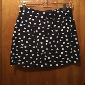 Cute polka dot mini skirt