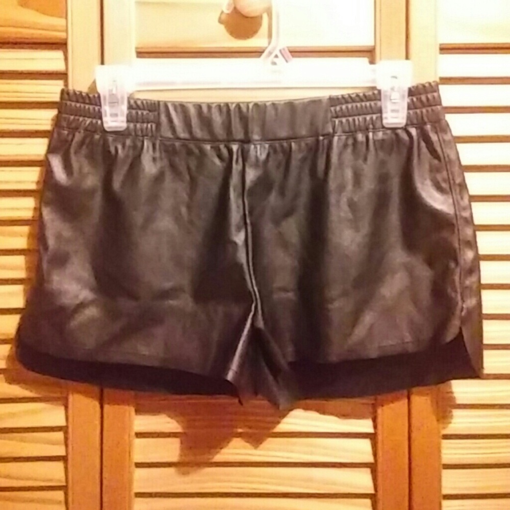 Faux Leather Adam Levine Shorts