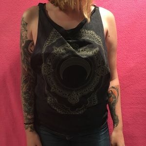 Dark Moon Open Back Muscle Tee