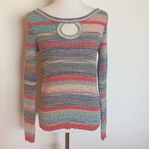 Free People Striped Sweater Top