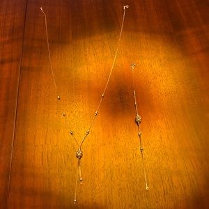 Real Silver Necklace and Bracelet