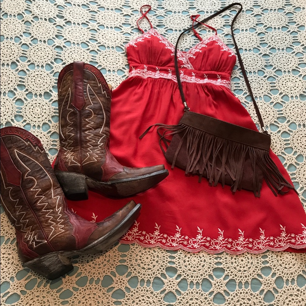 Sold on Facebook, Red and white summer dress