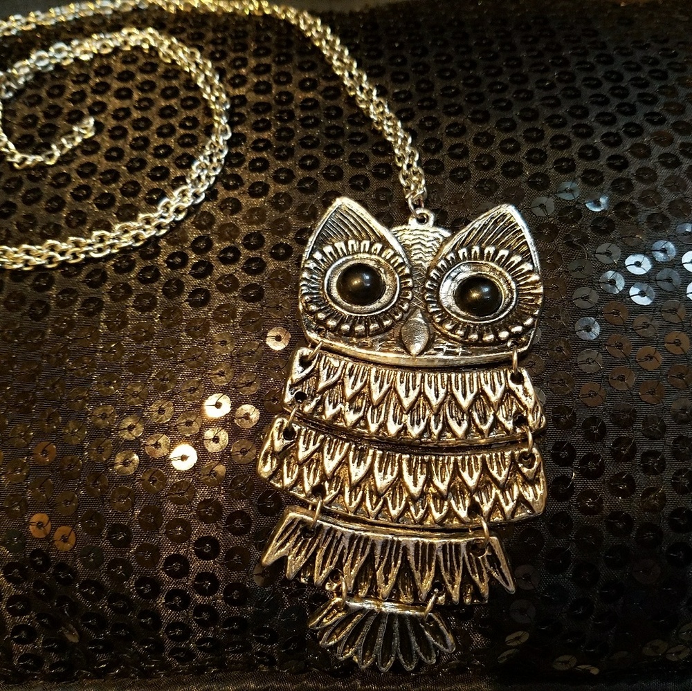 Long Owl Necklace