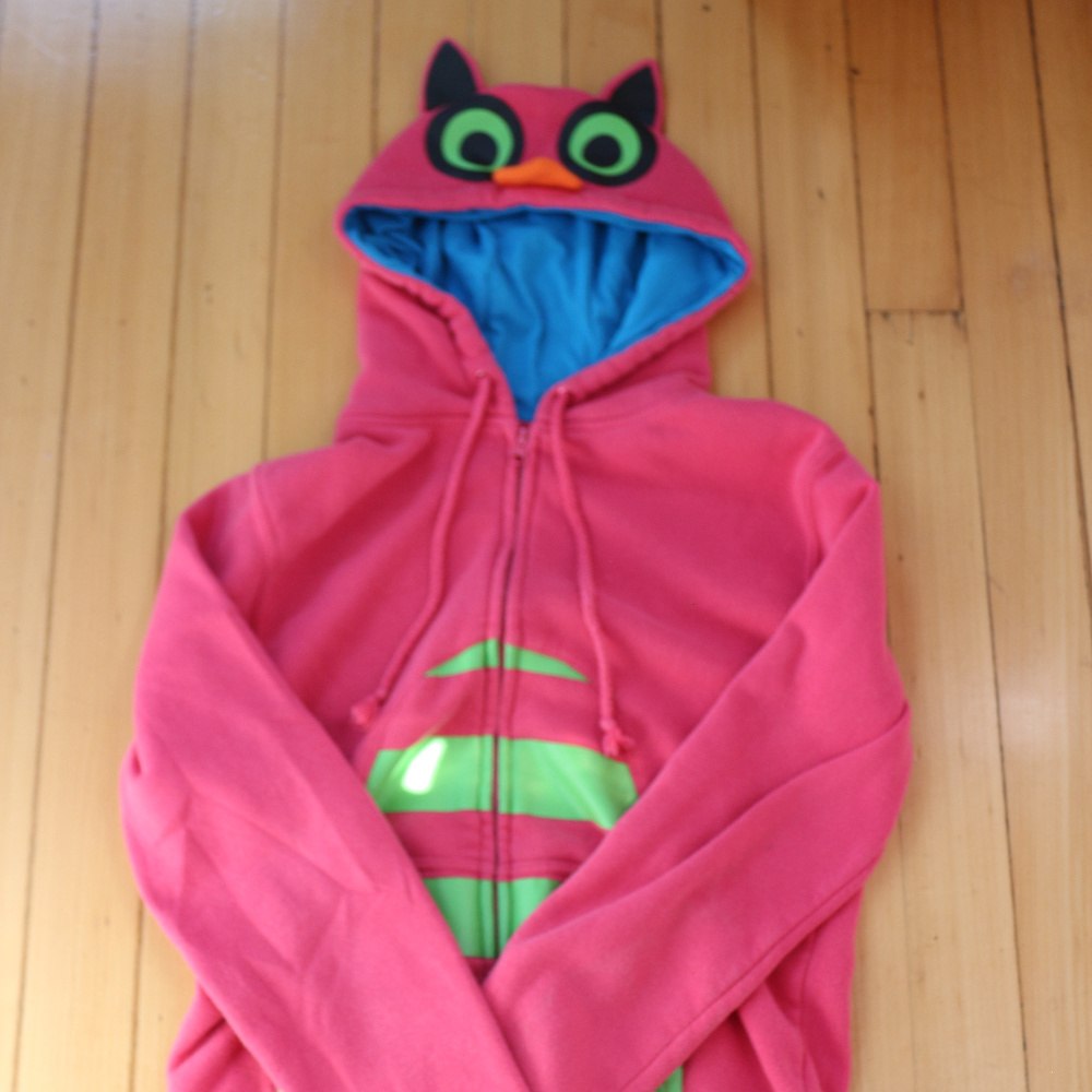 Pink Owl Hoodie