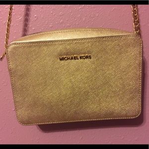 Michael Kors Jet Set Large Metallic Crossbody