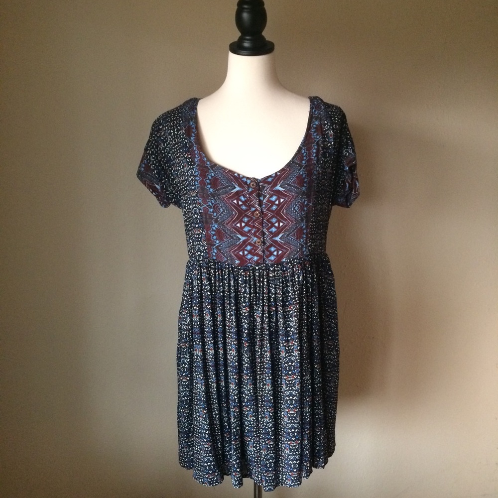 Free People Boho Mini Dress