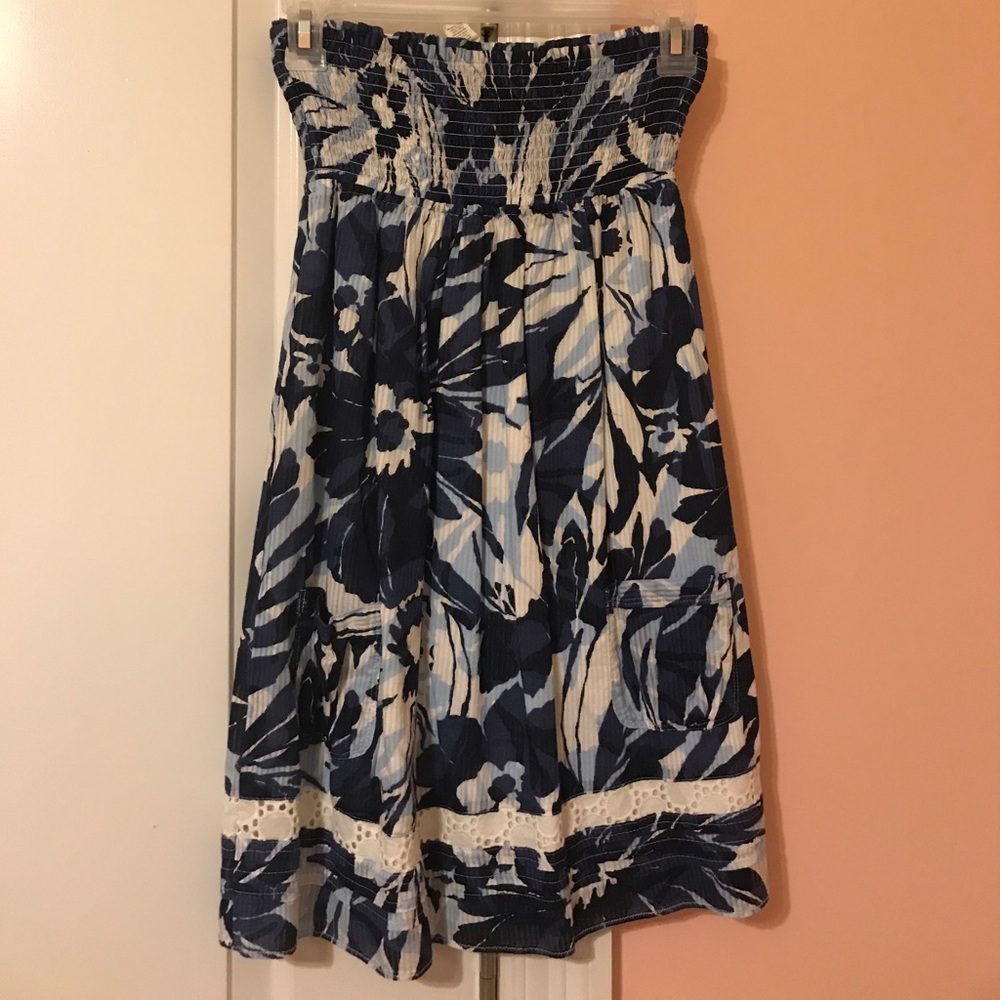 Cotton Strapless dress