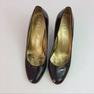 Unisa Purple Patent Leather Heel - Size 7M