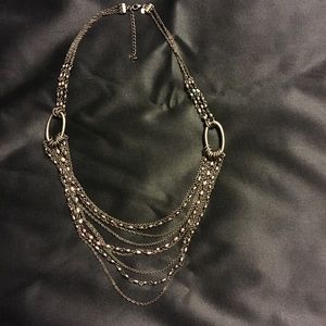 Lia Sophia Pewter and Freshwater Pearl Necklace