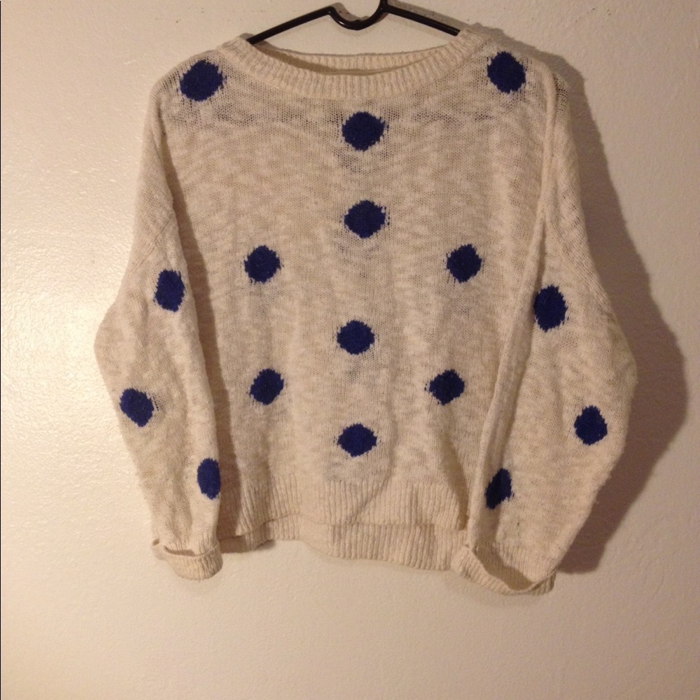 Oversized Polka-Dot Sweater