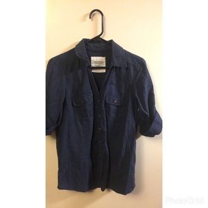 Blue button up shirt