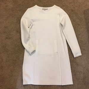 Loft white sweatshirt dress