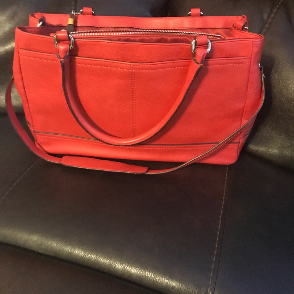 Red coach bag/satchel