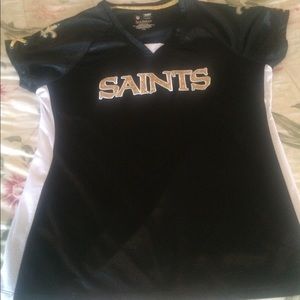 Women's NFL Saints Jersey Top size Large