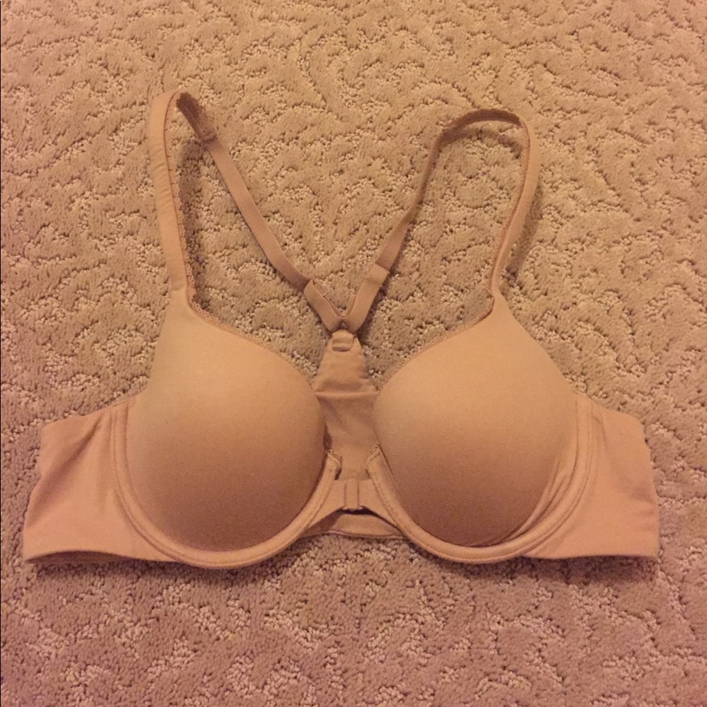 VS Lightly Lined Nude Wire Racerback Demi Bra