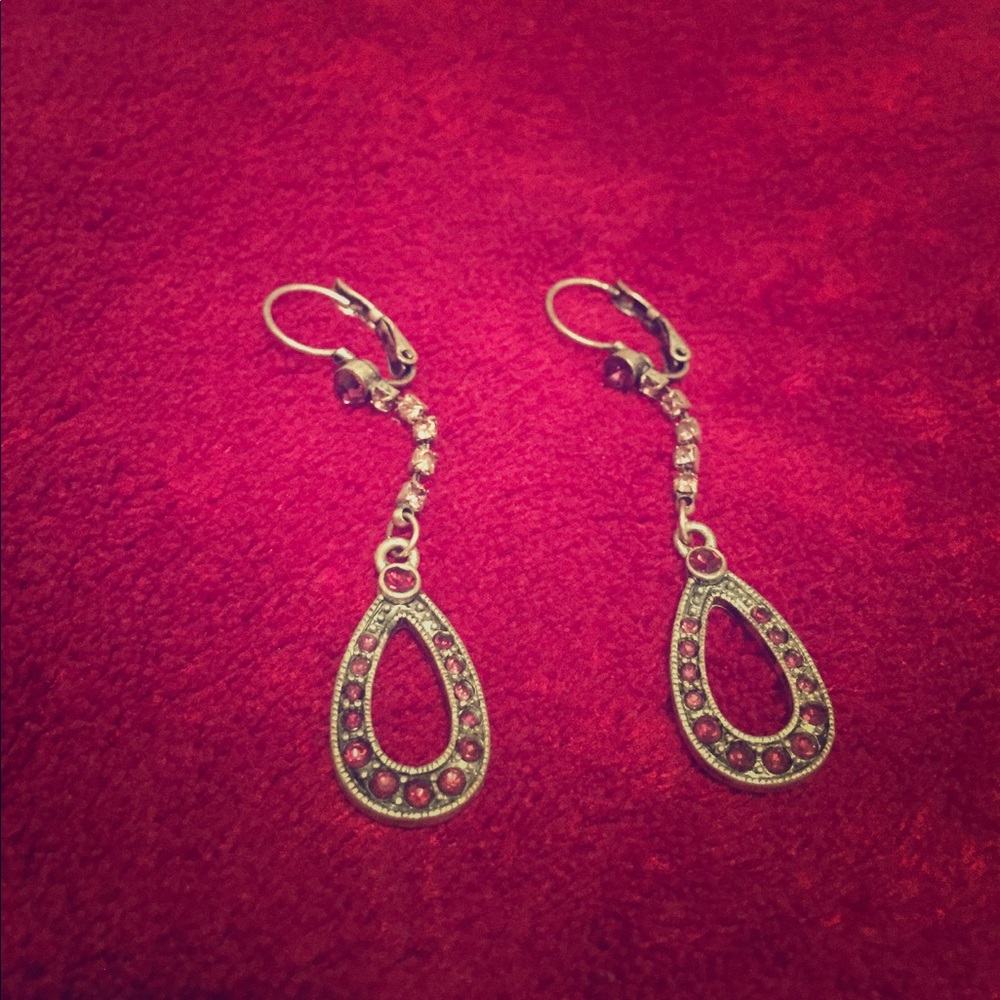 Purple earrings