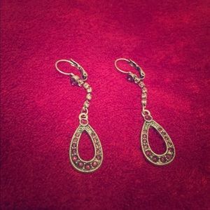 Purple earrings