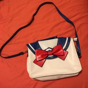 Sailor style cross body bag/backpack
