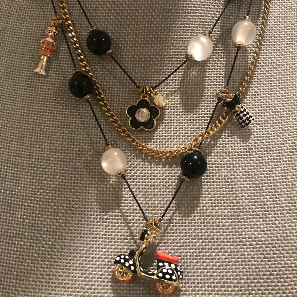 Betsey Johnson "60's Mod " Scooter Necklace