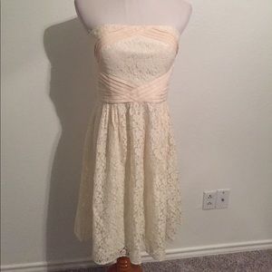 Vince Camuto Ivory White Lace Dress Size 10