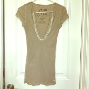 American Eagle beige top