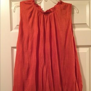 Orange blouse